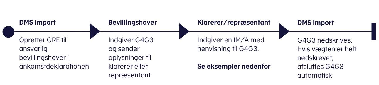 Afslutning af G4G3-angivelsen
